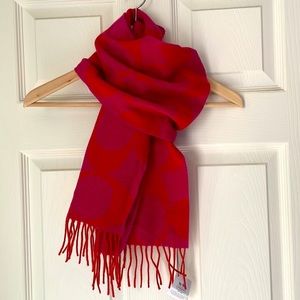 COACH Pink and Orange Wool Scarf 🧣 NWT✨🧡💕